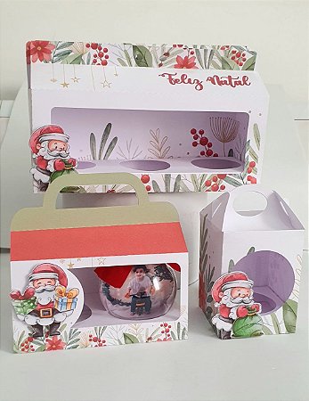 Arquivo de corte Caixas para Bolinhas de Natal