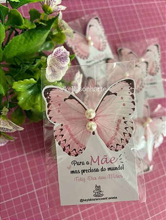 Arquivo Card Brinco Borboleta Dia das Mães - PDF e Studio Silhouette