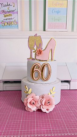 Arquivo de corte Topo de Bolo 60 anos