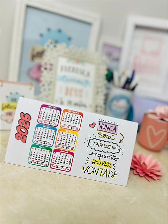 Calendário de Mesa 2026 - Arquivo de corte