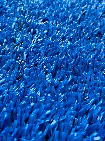 Grama Sintética Colors Azul Anti Chama 12mm - M²