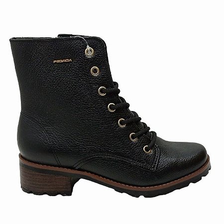 Bota Coturno Pegada Feminino em couro