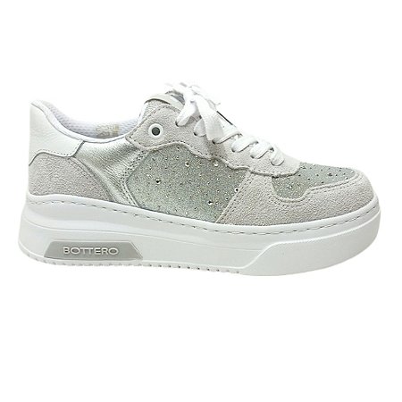 Tênis Bottero Sneakers em couro com brilho
