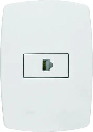 TOMADA PARA REDE RJ 45 (PEROLA BRANCA)