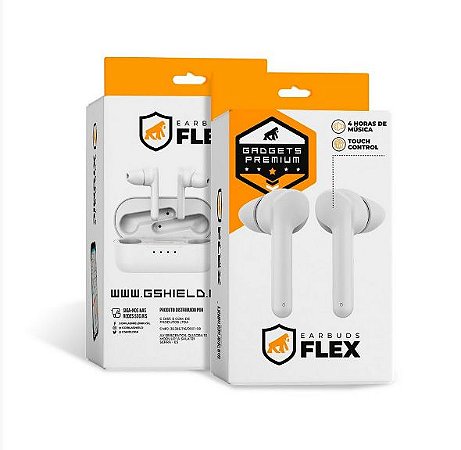Fone de ouvido Bluetooth Earbuds Flex – Gorila Shield