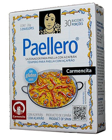 Tempero Paellero Espanhol Carmencita 20g  (5 Envelopes)