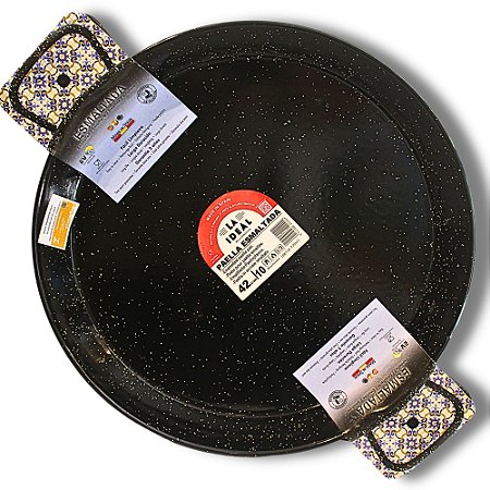 Paellera Valenciana Esmaltada  Garcima 42 cm - 10 Porções