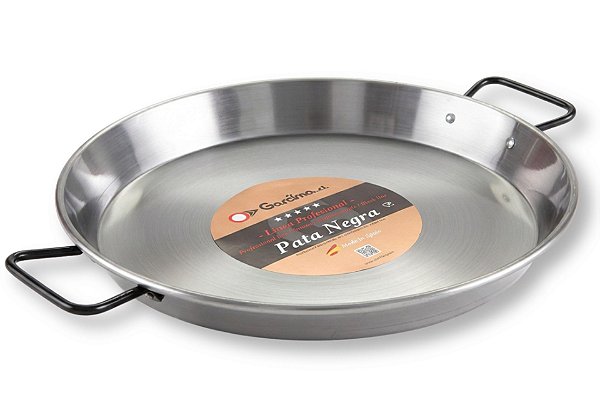 PAELLERA PATA NEGRA POLIDA INDUCÃO / VITRO 38 cm