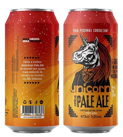 Cerveja Unicorn Apa lata de 473 ml