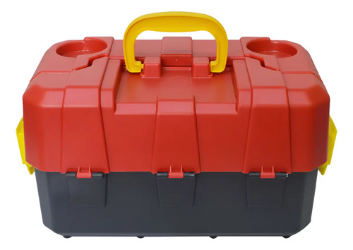 Caixa De Pesca Hi Organizadora Para Iscas Artificiais 60 Div Vermelho/ Preto