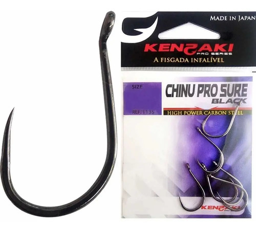 Anzol Para Pesca  Kenzaki Chinu Pro Sure Nº8 Sem Fisga 5pcs