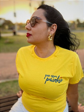 Babylook Que Nem Painho Amarela