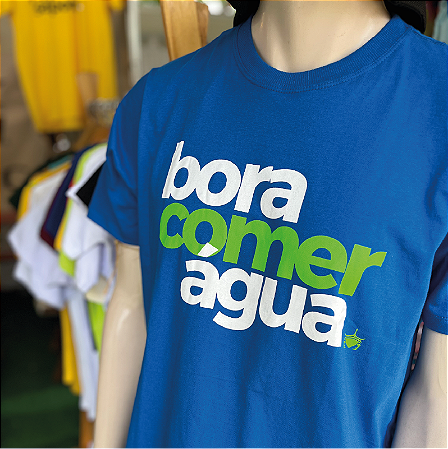 Camiseta BORA COMER ÁGUA Azul 2