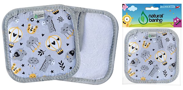 Esponja de Banho Atoalhada Luxo Kids - Caixa com 24 unidades