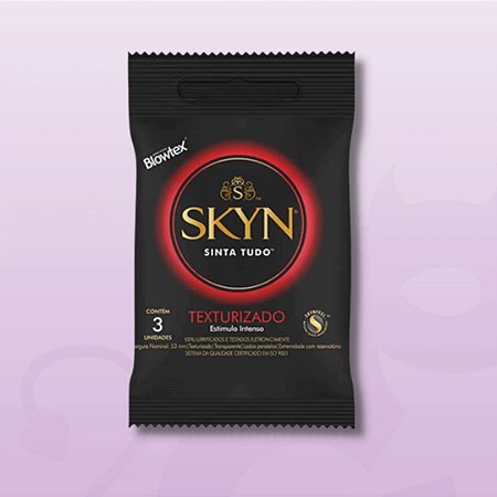 Preservativo Skyn Texturizado com 3 Unidades - Blowtex