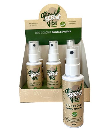 DEO COLÔNIA GROW SCENT VIBE BAUNILHA E ERVA DOCE 60ML