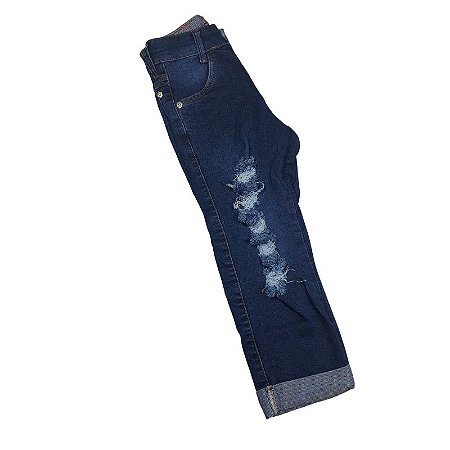 calça infantil rasgada