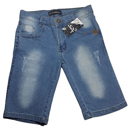 bermuda jeans de criança