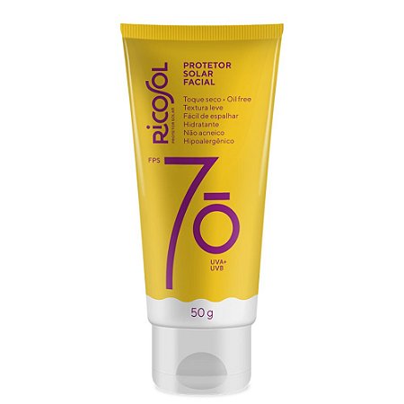Ricosol Protetor Solar Facial Vegano FPS 70 50 g - Biomare - cosméticos  naturais, veganos, orgânicos e cruelty free