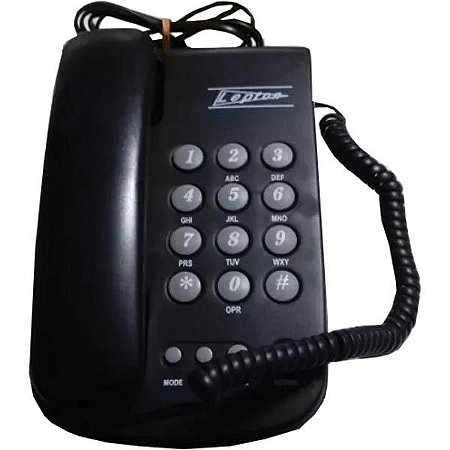 TELEFONE LEPTON PLUS PRETO
