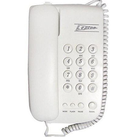 TELEFONE LEPTON PLUS BRANCO