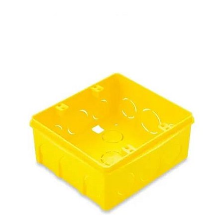 CAIXA PVC 4X4 AMARELA CEMAR
