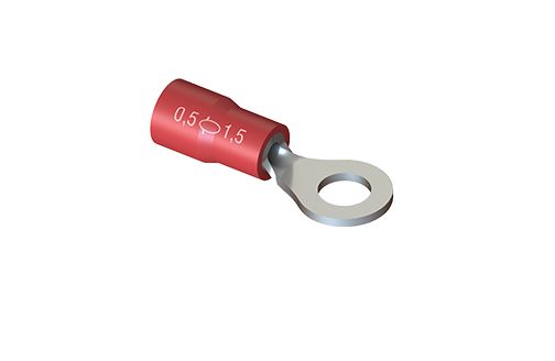 TERMINAL TIPO OLHAL ISOLADO TP-1,5-0,5 VERMELHO