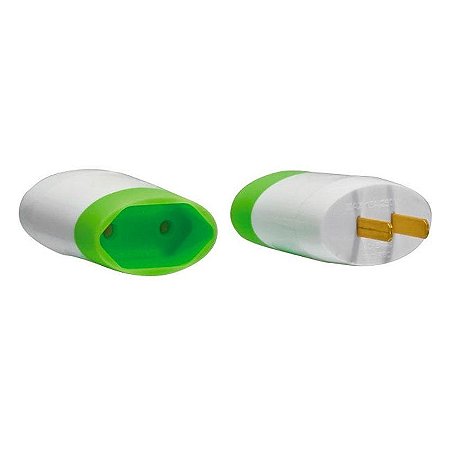 PINO ADAPTADOR 2P CHATO PARA 2P DANEVA VERDE