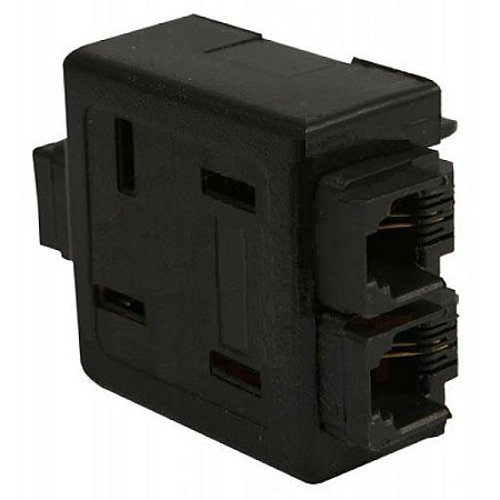 PINO ADAPTADOR COM 3FEM RJ11+1 MC AME + 1 FM AME