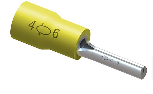 TERMINAL TIPO ISOLADOR PIN 4-6 TPP23 AMARELO INTELLI