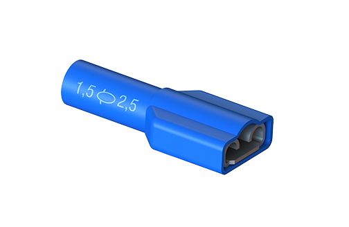 TERMINAL TIPO FÊMEA ISOLADO FET 2,5-1,5 AZUL INTELLI