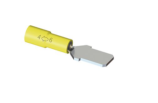 TERMINAL TIPO MACHO ISOLADO 4-6 MA23 6 AMARELO INTELLI