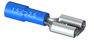 TERMINAL TIPO FÊMEA 1,5-2,5 FET21-6 AZUL INTELLI