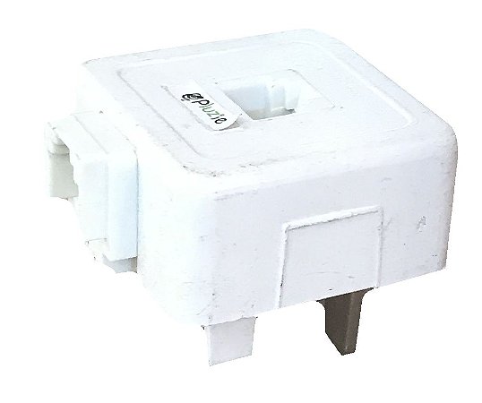 PINO ADAPTADOR 2 VIAS DUPLO FÊMEA RJ 11 BRANCO