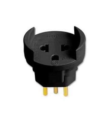 PINO ADAPTADOR 2P+T ILUMI NOV ANTI CHAMA PRETO