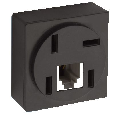 TOMADA MODULAR FONE E RJ11 PRETO ILUMI