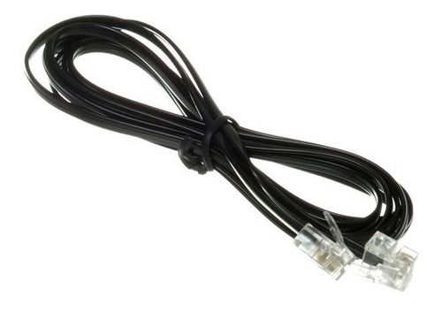 CORDÃO FONE LISO PRETO 1.5MT