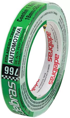 FITA CREPE VERDE AUTOMOTIVA 18X50MM ADEBRAS