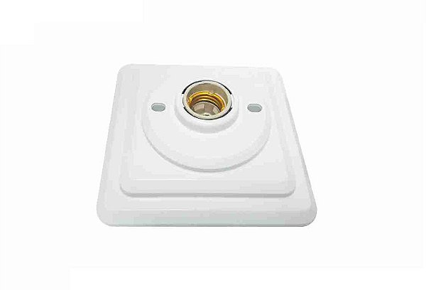PLAFON PP ENERLUX QUADRADO BRANCO COM TRAVA