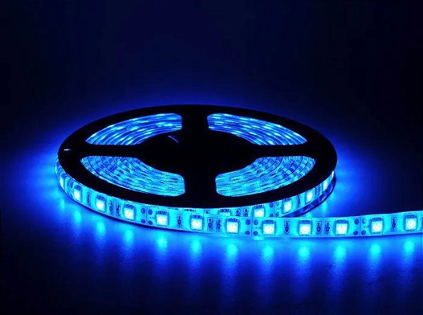 FITA LED 12V AZUL SEM FONTE