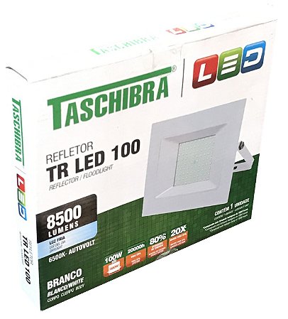 REFLETOR BRANCO TR LED 100W 6500K  BRANCO FRIO