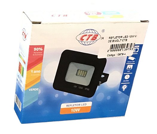 REFLETOR LED 10W VERDE BIVOLT CTB