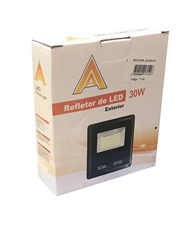 REFLETOR LED 30W BIVOLT BRANCO QUENTE FLOOD LIGHT
