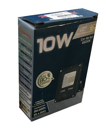 REFLETOR LED 10W BIVOLT BRANCO FRIO  REMANCI