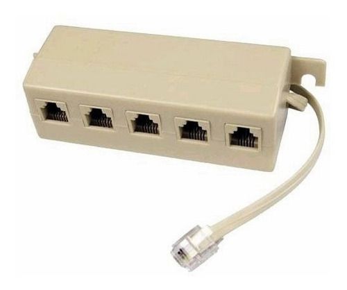 EXTENSÃO PARA TELEFONE COM 5 TOMADAS RJ11