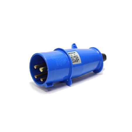 PLUG STECK 3P+T 16A 9H 220V AZUL