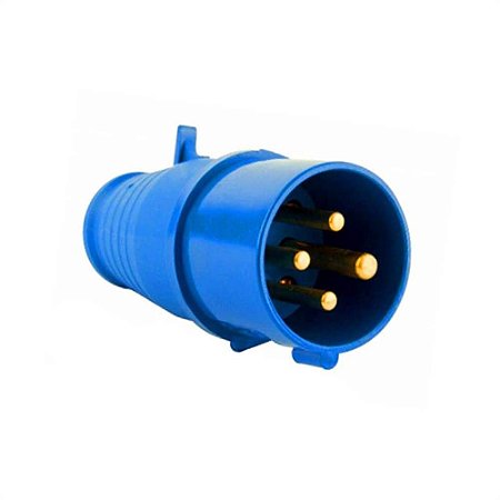 PLUG STECK 3P+T 32A 9H 220V AZUL