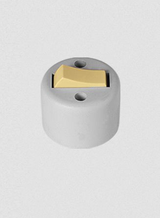 INTERRUPTOR EXTERNO SIMPLES REDONDO ILUMI CINZA 1655