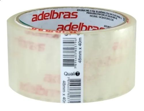 FITA EMPACOTADORA ADELBRAS 48MMX40M TRANSPARENTE