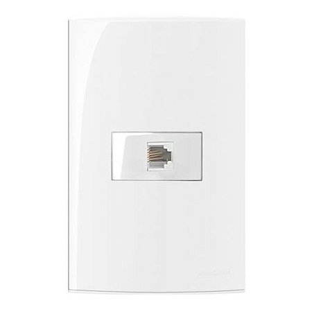 CONJUNTO SLEEK 4X2 TOMADA TELEFONE RJ 11